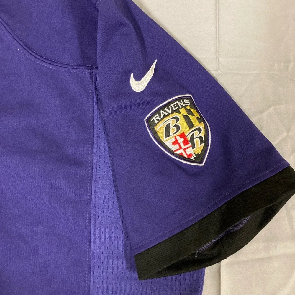 Nike Baltimore Ravens Joe‎ Flacco 5 Jersey Womens Large Purple NFL On Field